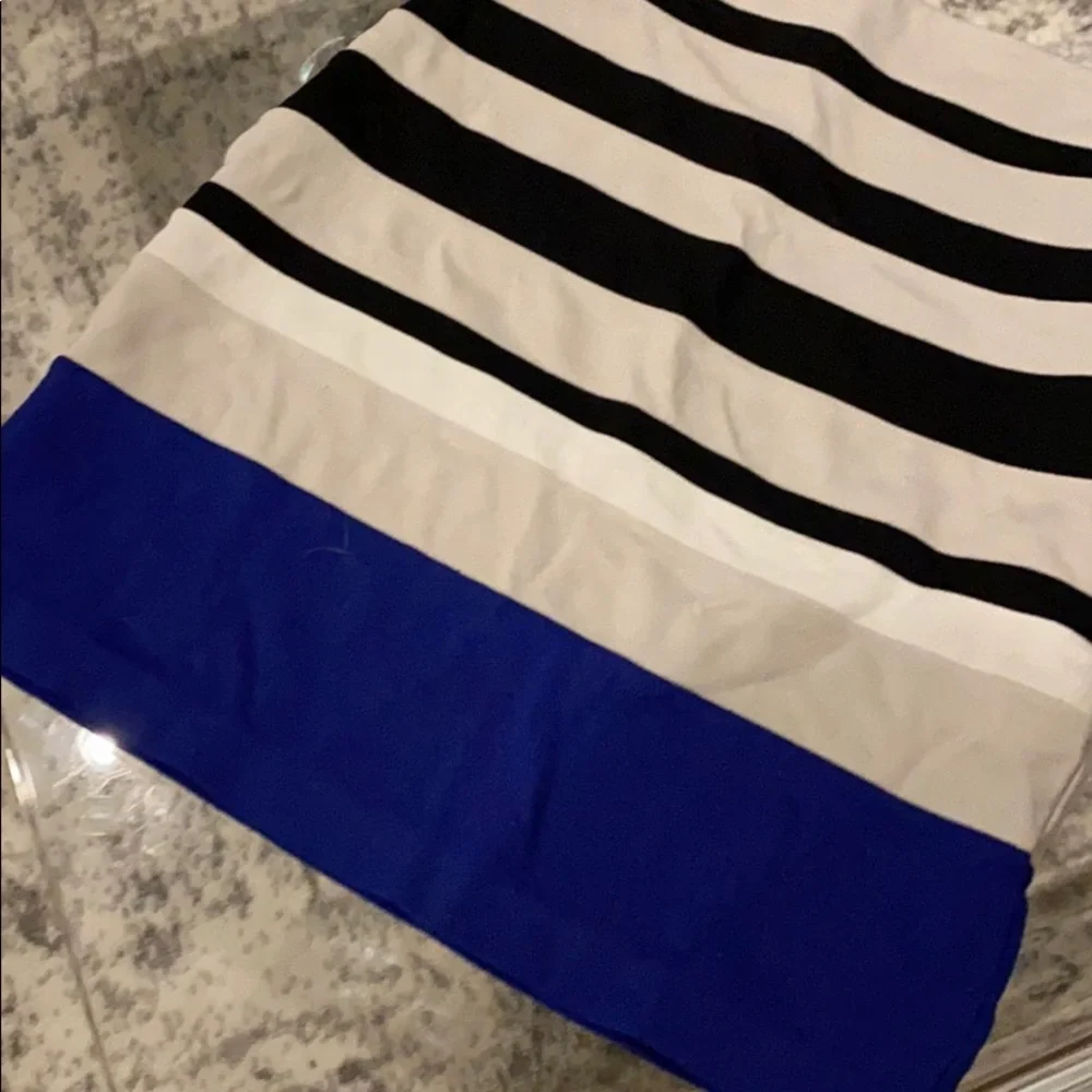 Express Bandage Color Block Skirt